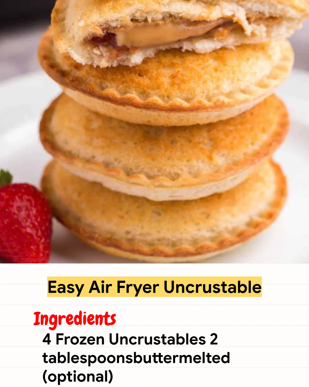 Air Fryer Recipe Easy Air Fryer Uncrustable