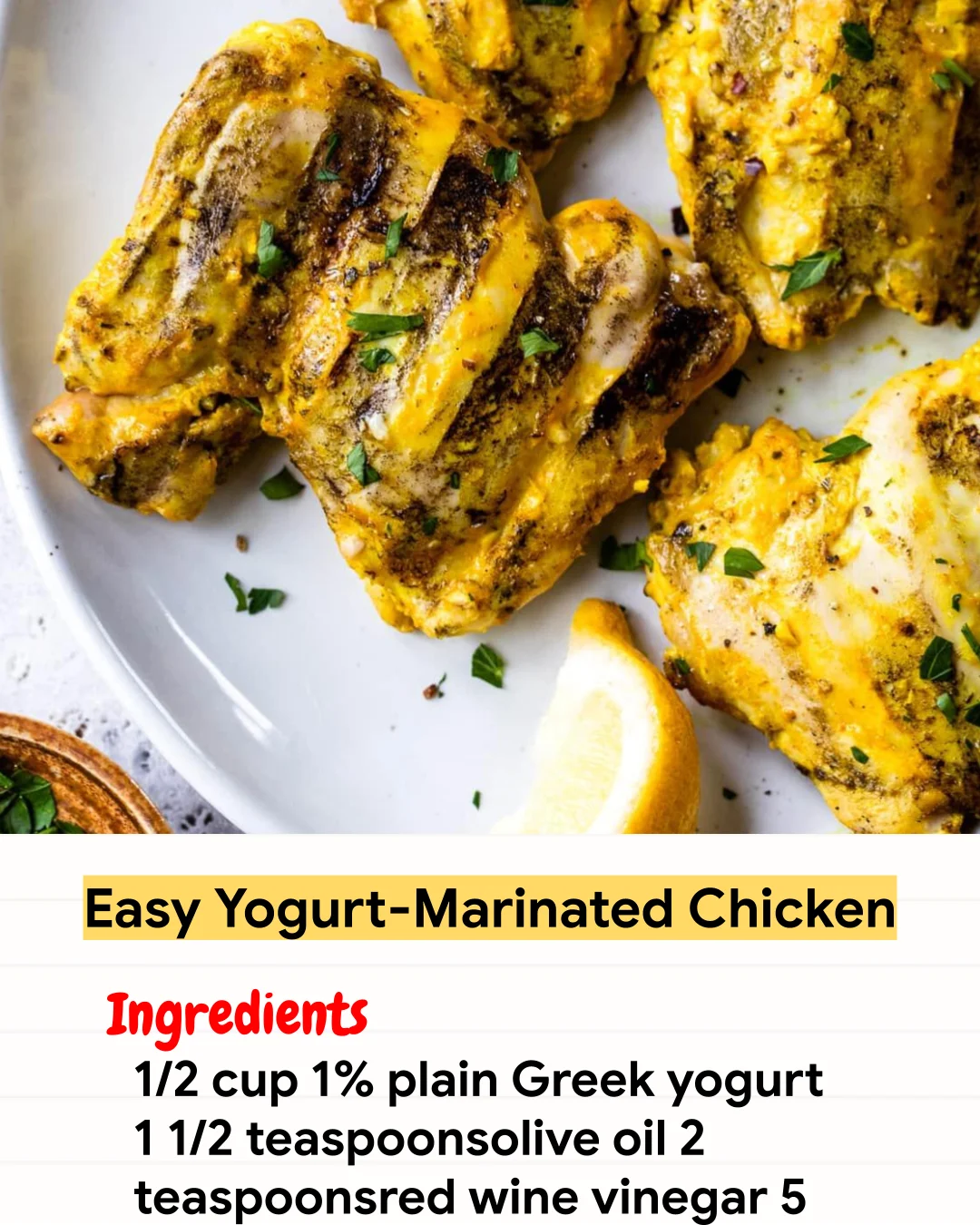 Air Fryer Recipe Easy Yogurt-Marinated Chicken