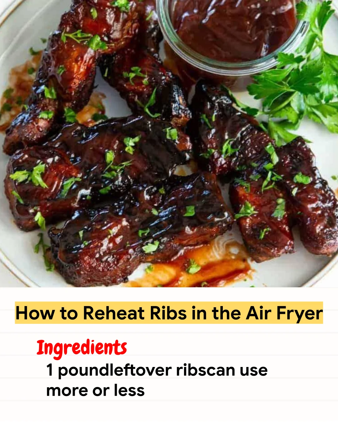 Air Fryer Recipe How to Reheat Ribs in the Air Fryer