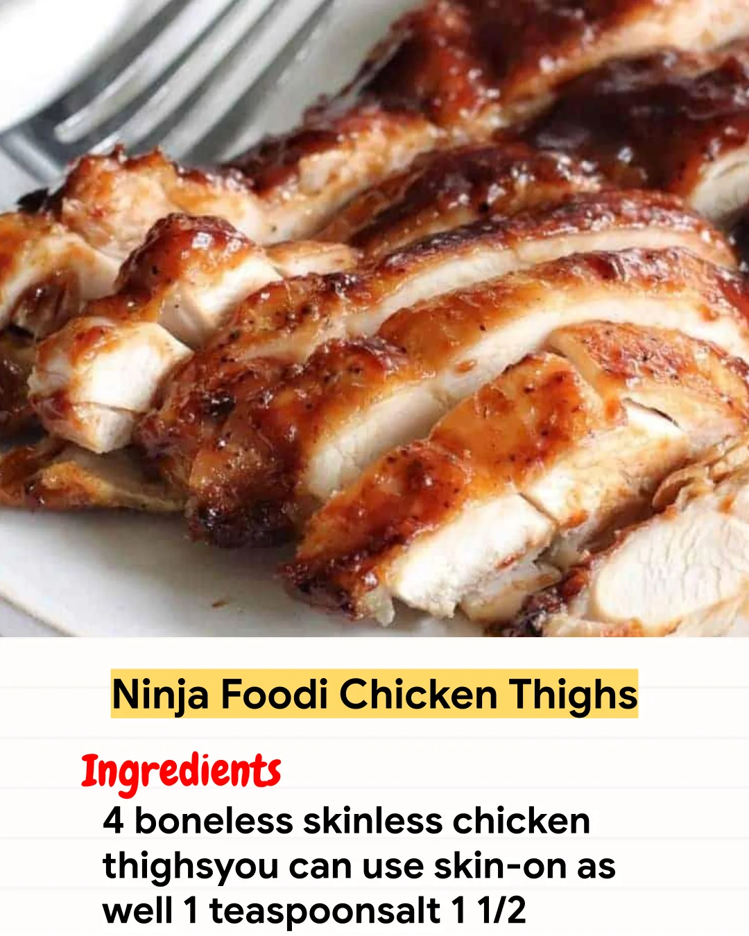 Air Fryer Recipe Ninja Foodi Chicken Thighs