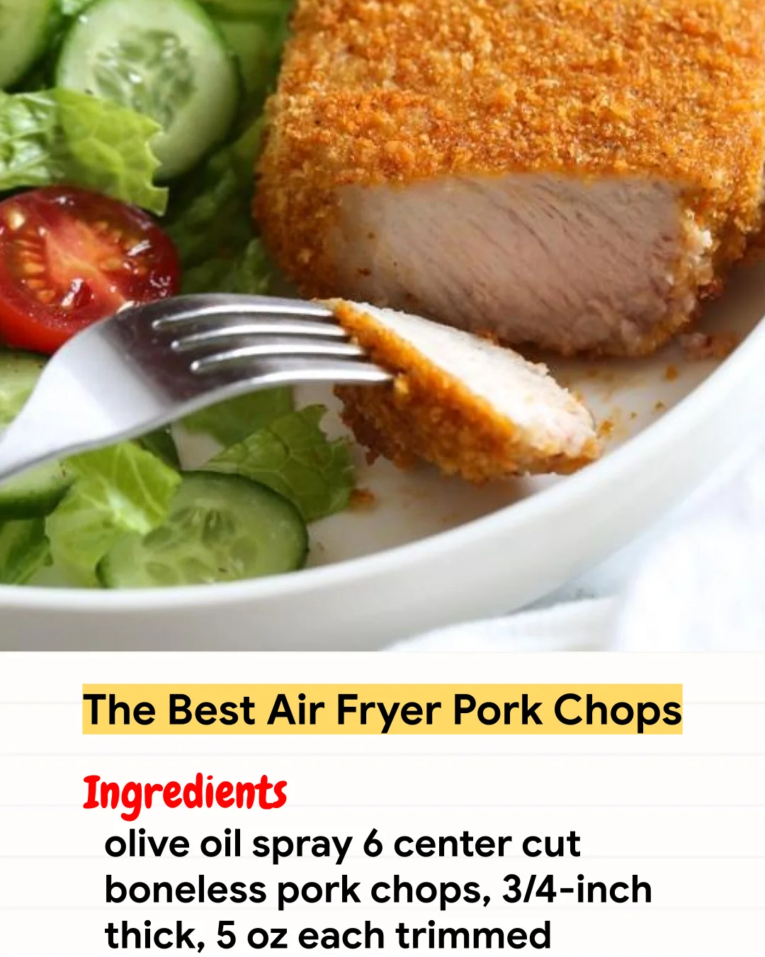 Air Fryer Recipe The Best Air Fryer Pork Chops