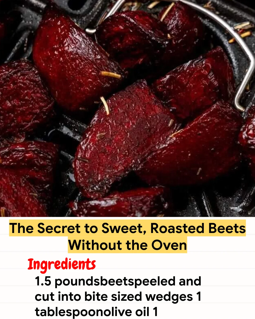 Air Fryer Recipe The Secret to Sweet, Roasted Beets Without the Oven