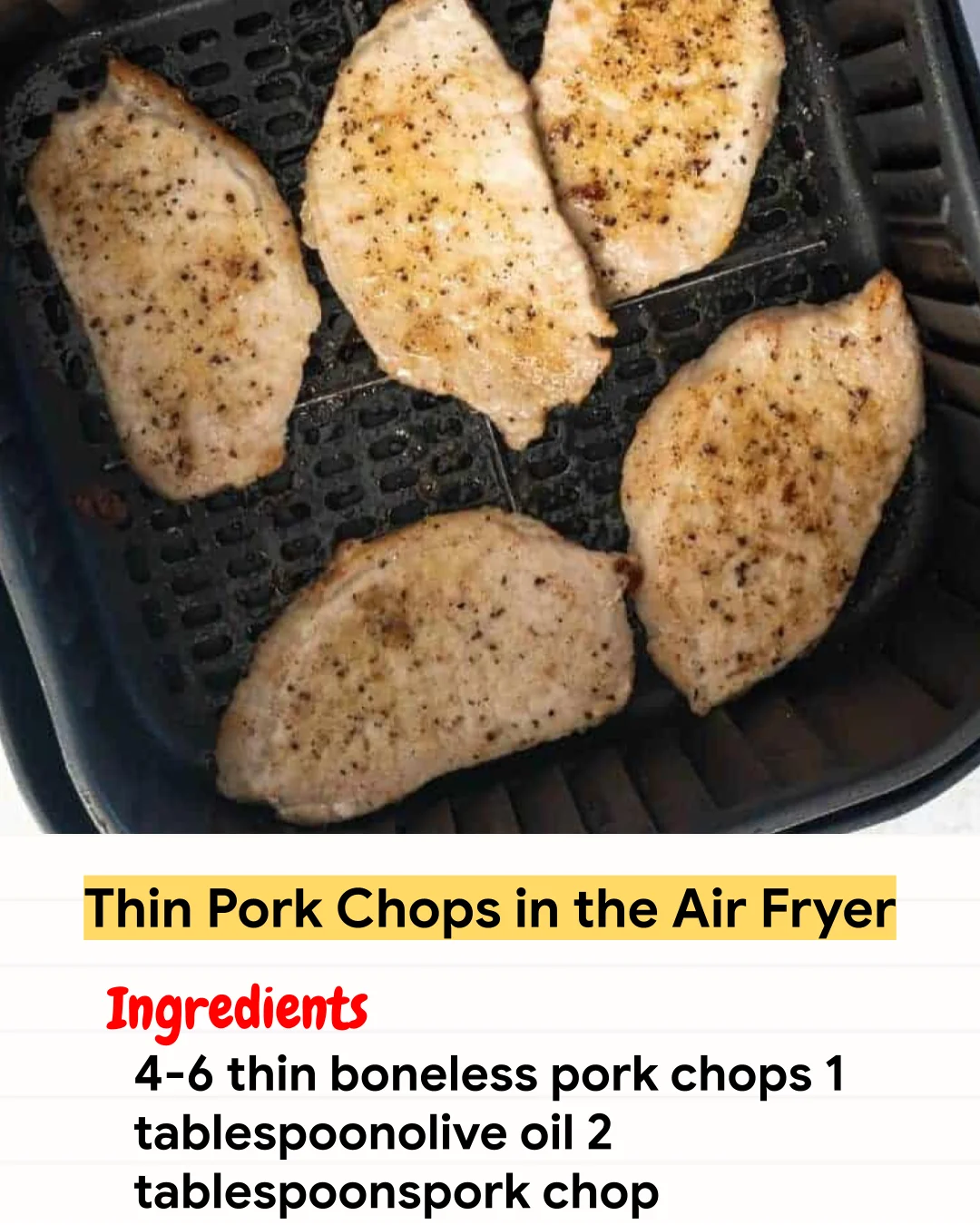 Air Fryer Recipe Thin Pork Chops in the Air Fryer