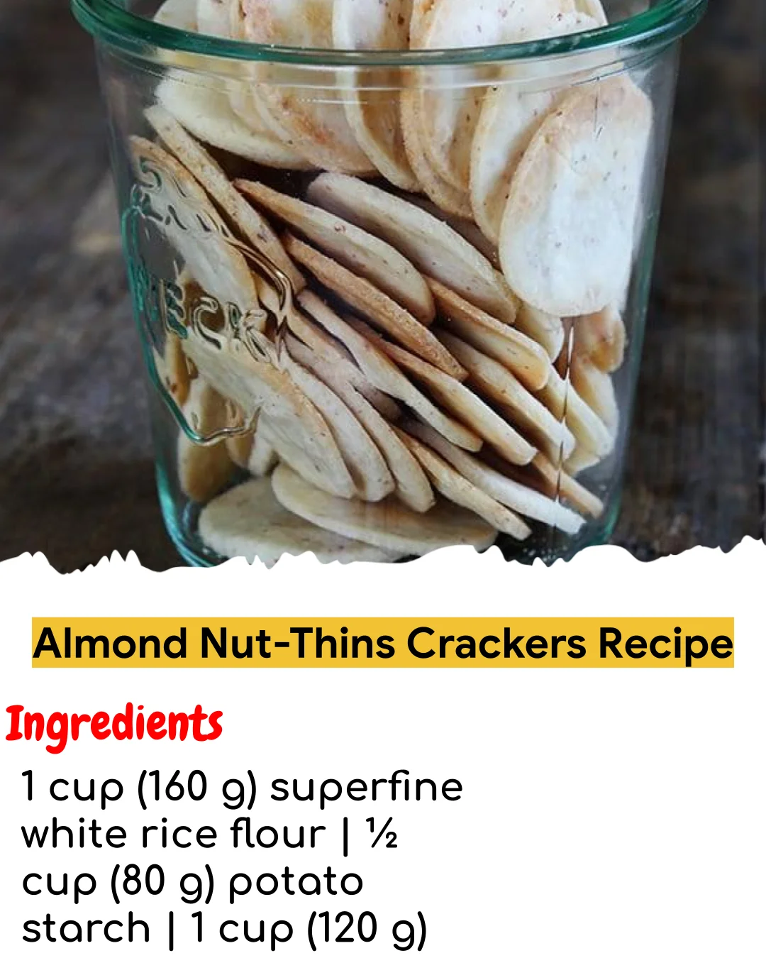 Almond Nut-Thins Crackers Recipe (Chef-Developed)