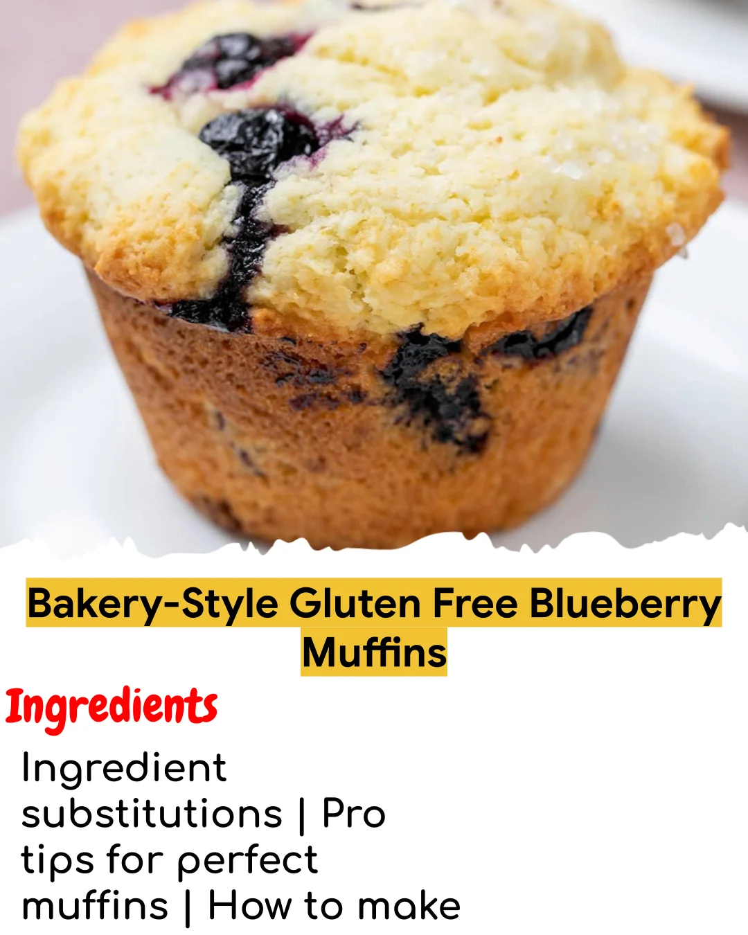 Bakery-Style Gluten Free Blueberry Muffins (Tested 10+ Times)