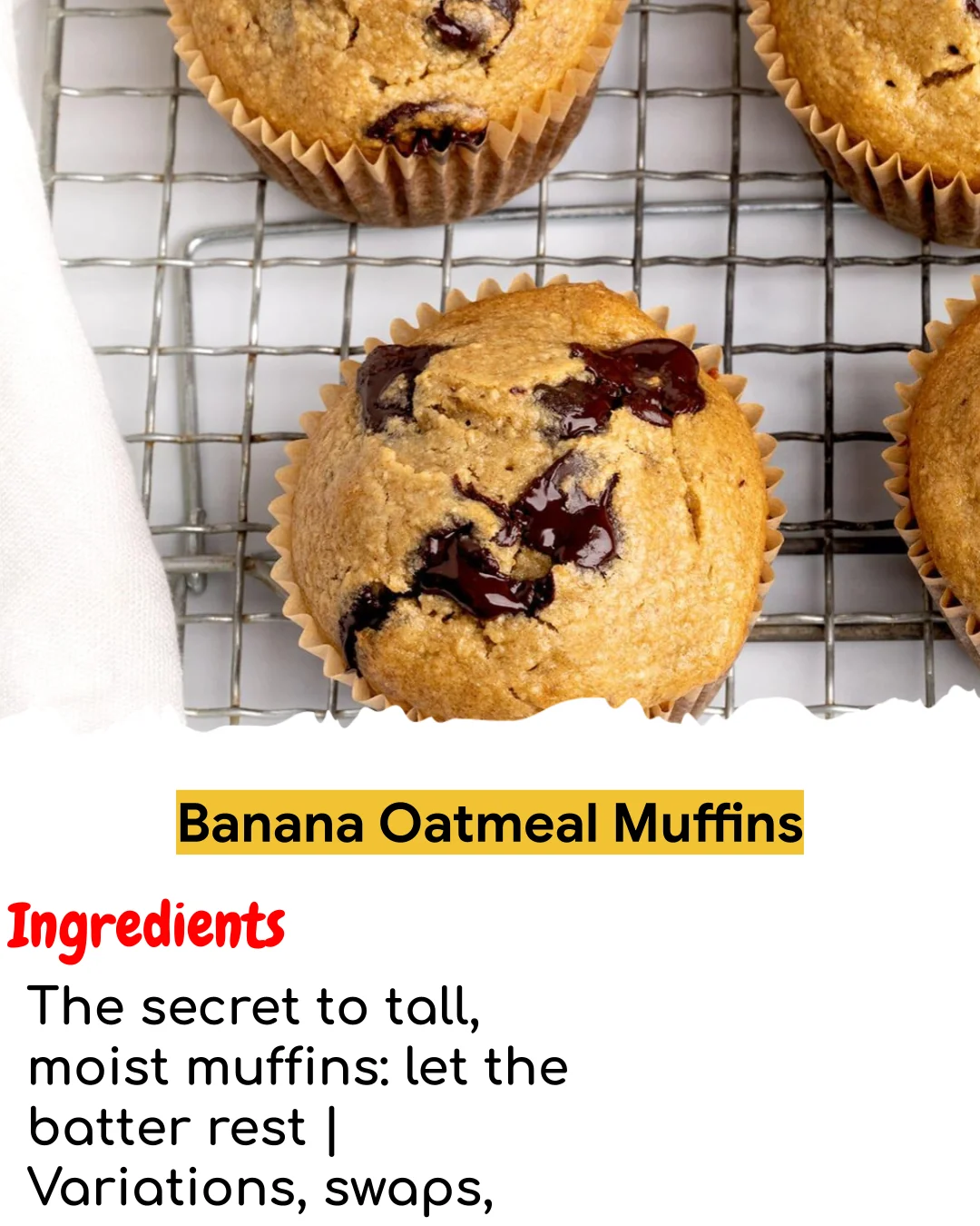 Banana Oatmeal Muffins (Tested 10+ Times)