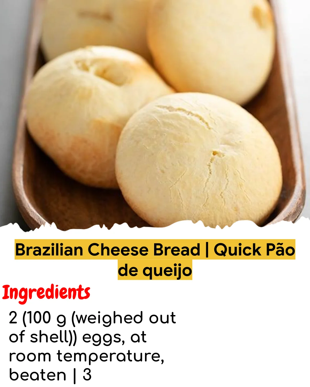 Brazilian Cheese Bread | Quick Pão de queijo (Chef-Developed)