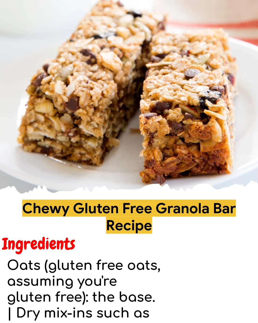 Chewy Gluten Free Granola Bar Recipe (Tested 10+ Times)
