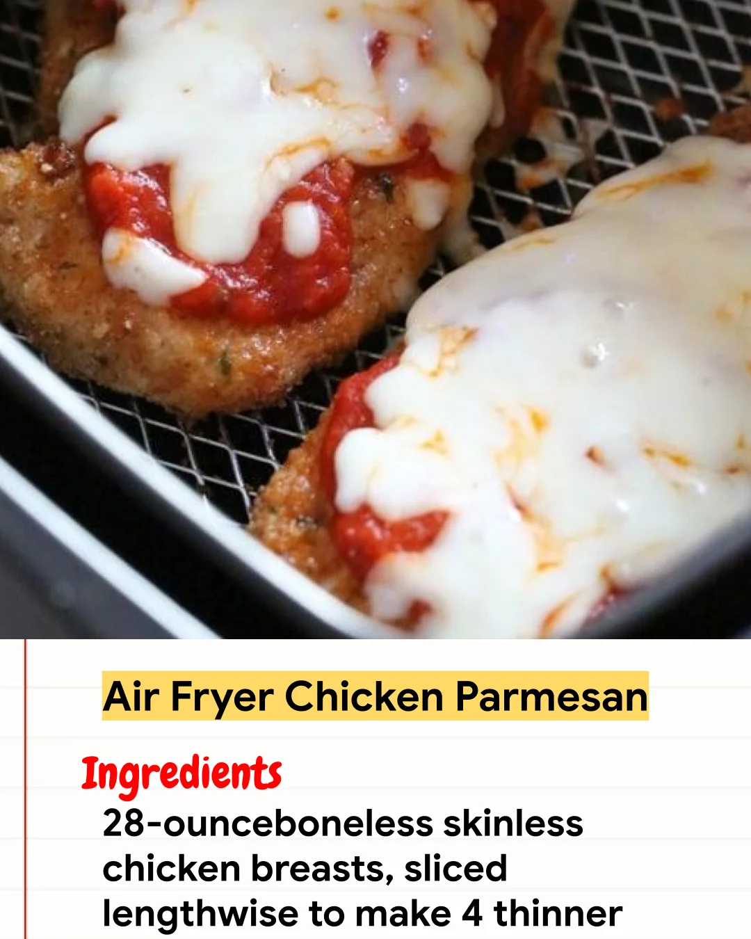 Chicken Recipe Air Fryer Chicken Parmesan