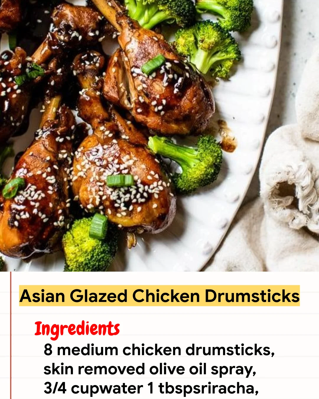 Chicken Recipe Asian Glazed Chicken Drumsticks