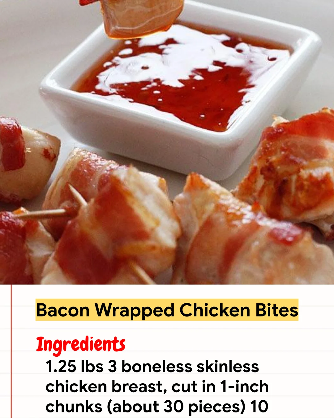 Chicken Recipe Bacon Wrapped Chicken Bites