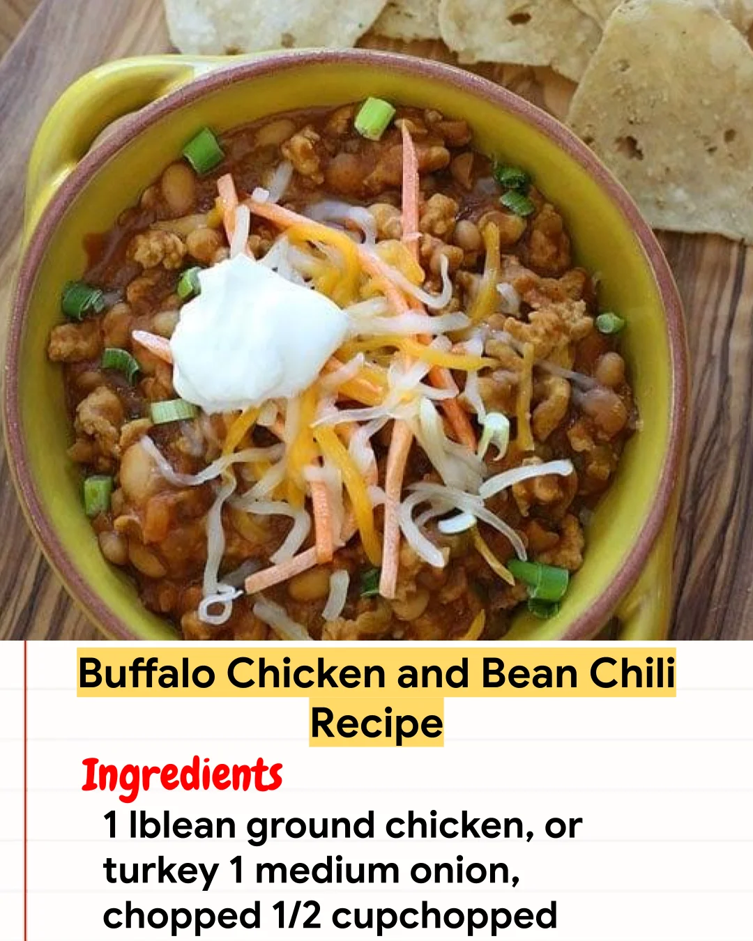 Chicken Recipe Buffalo Chicken and Bean Chili Recipe