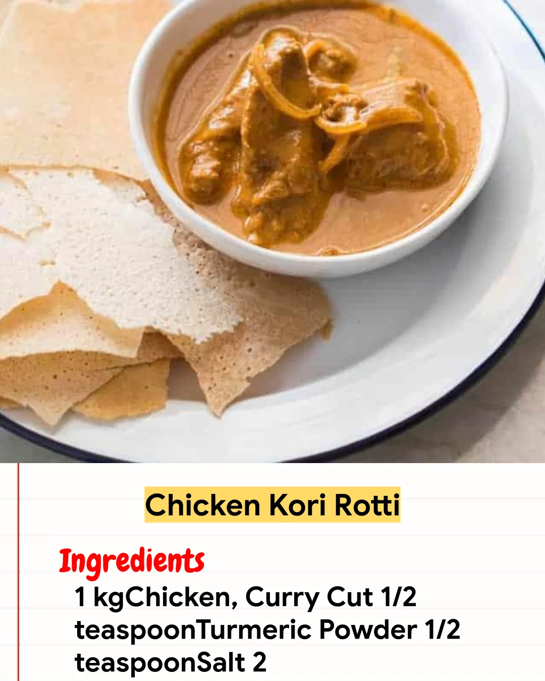 Chicken Recipe Chicken Kori Rotti