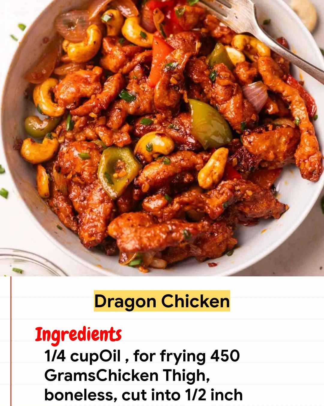Chicken Recipe Dragon Chicken