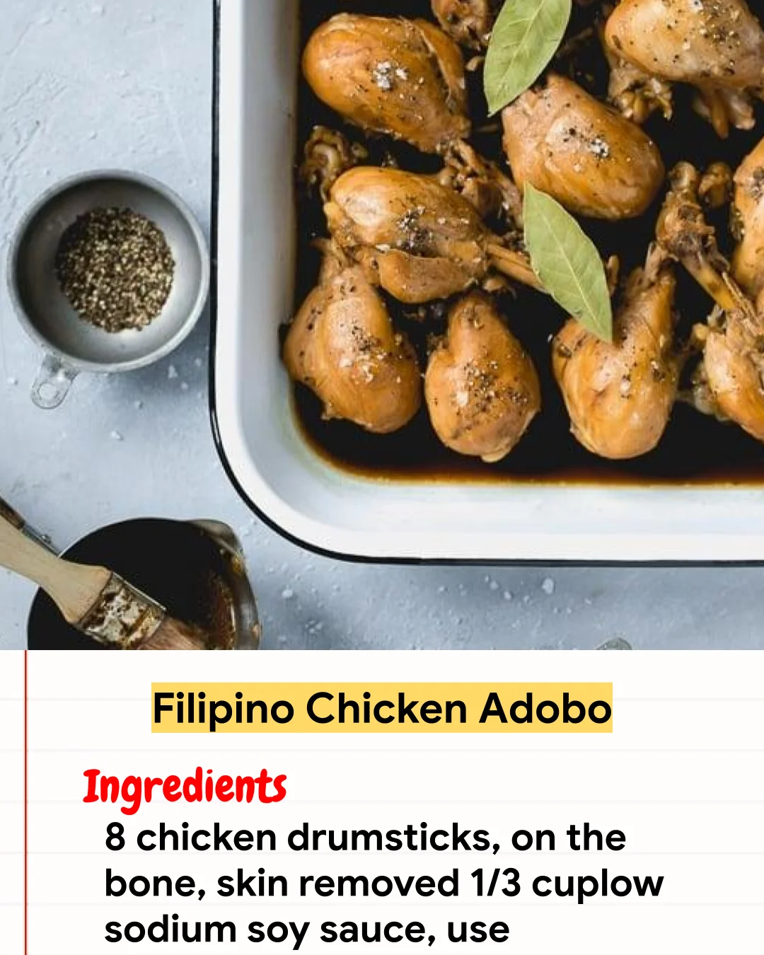Chicken Recipe Filipino Chicken Adobo