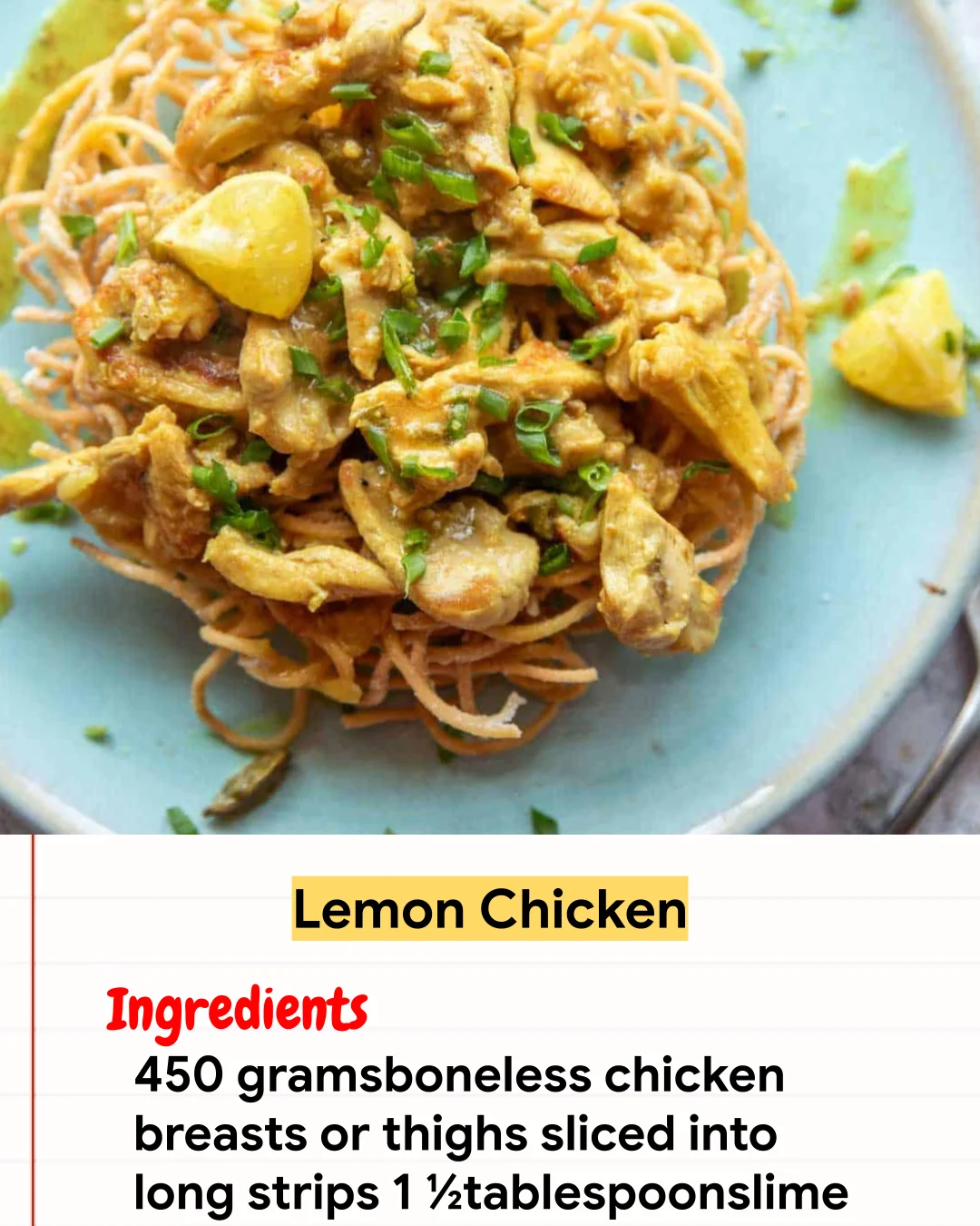 Chicken Recipe Lemon Chicken