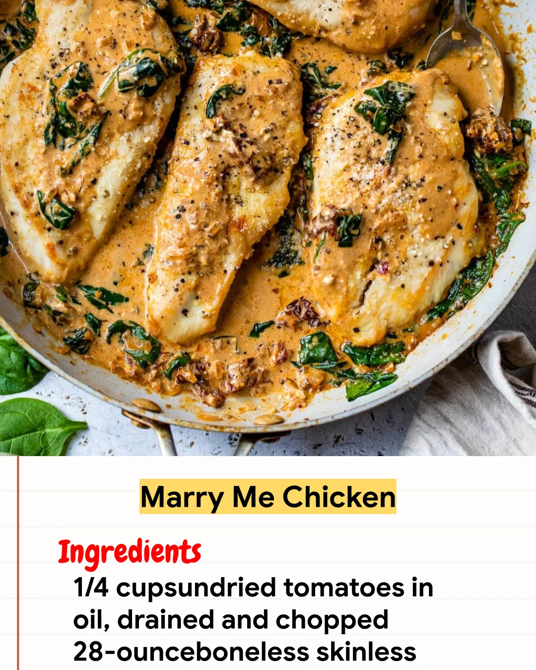 Chicken Recipe Marry Me Chicken