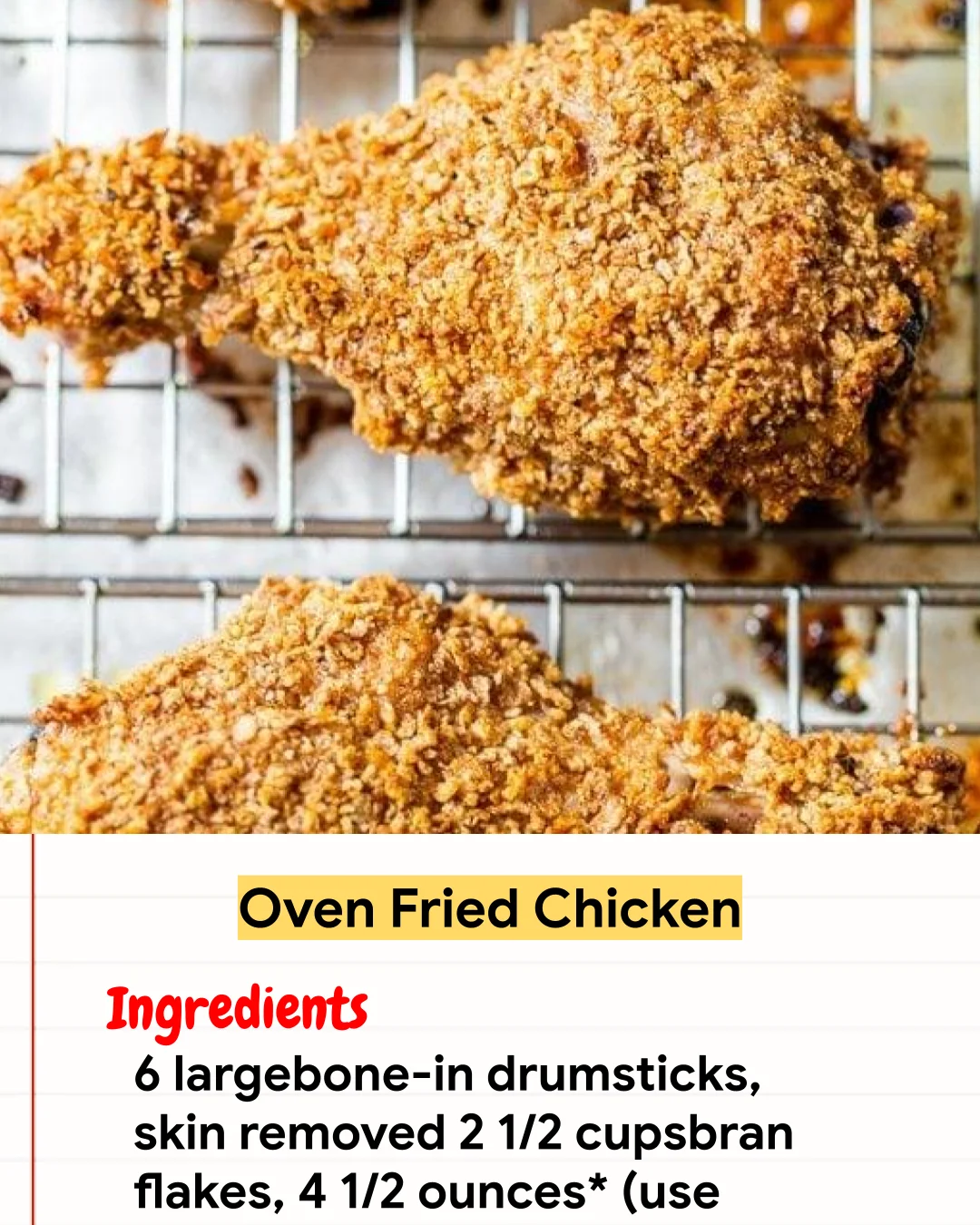 Chicken Recipe Oven Fried Chicken