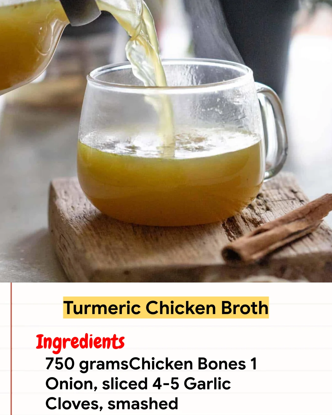 Chicken Recipe Turmeric Chicken Broth