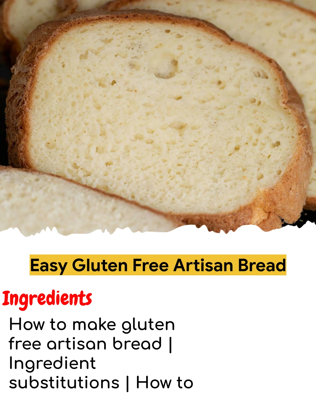 Easy Gluten Free Artisan Bread (Meal Prep Friendly)