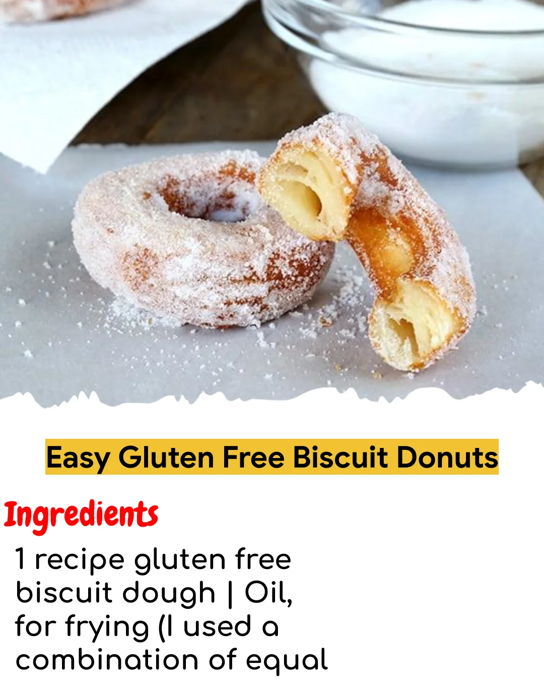 Easy Gluten Free Biscuit Donuts (Chef-Developed)