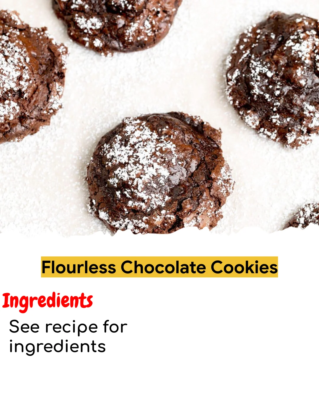 Flourless Chocolate Cookies (Easy 60-Minute)