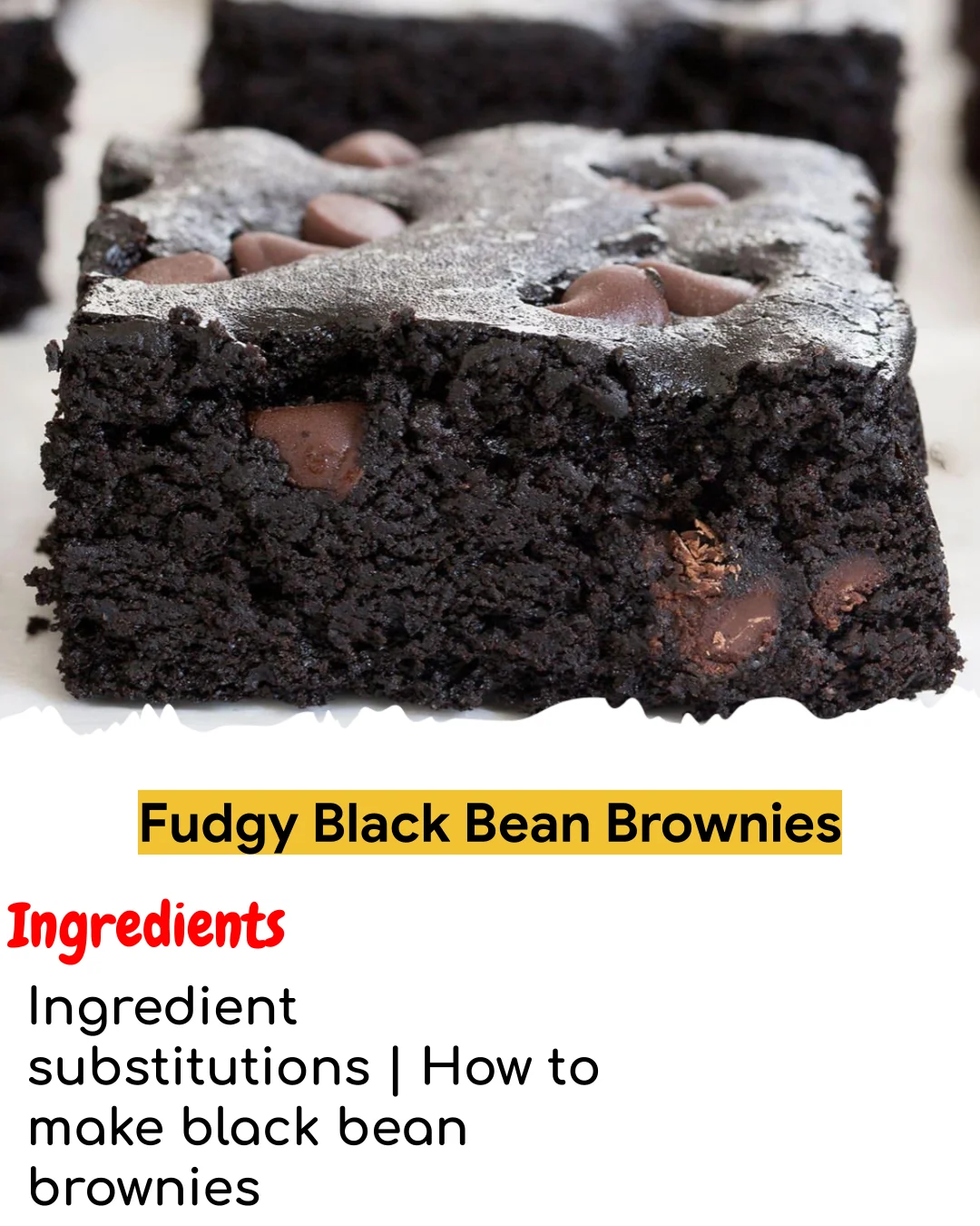 Fudgy Black Bean Brownies (Meal Prep Friendly)