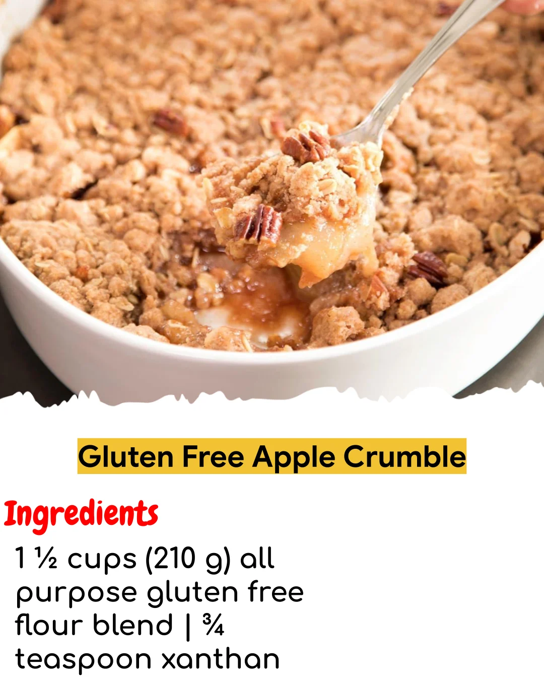 Gluten Free Apple Crumble (Easy 60-Minute)