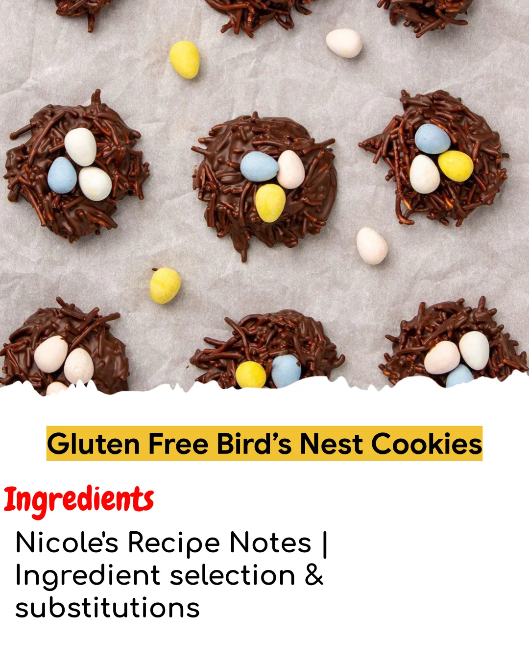 Gluten Free Bird’s Nest Cookies (Easy 60-Minute)