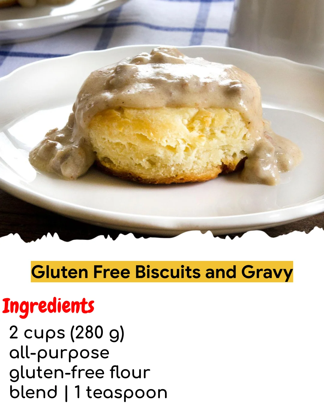 Gluten Free Biscuits and Gravy (Tested 10+ Times)