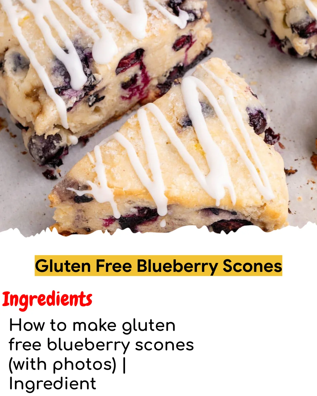 Gluten Free Blueberry Scones (Meal Prep Friendly)