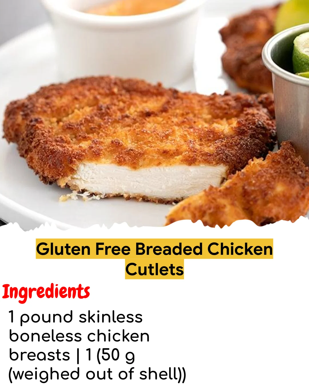 Gluten Free Breaded Chicken Cutlets (Meal Prep Friendly)