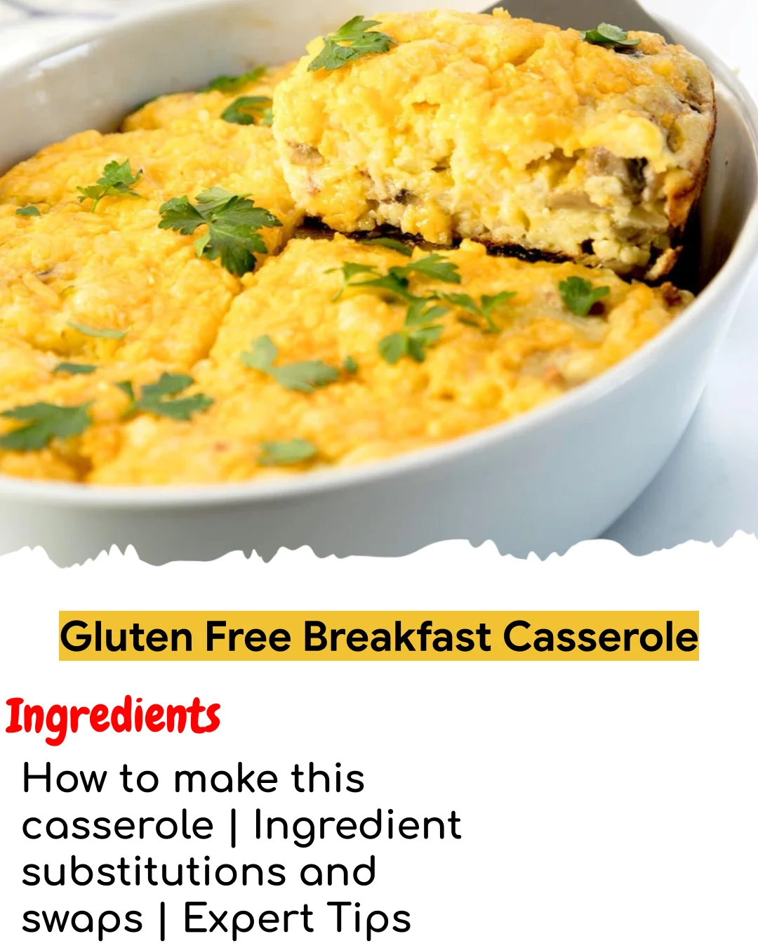 Gluten Free Breakfast Casserole (Meal Prep Friendly)