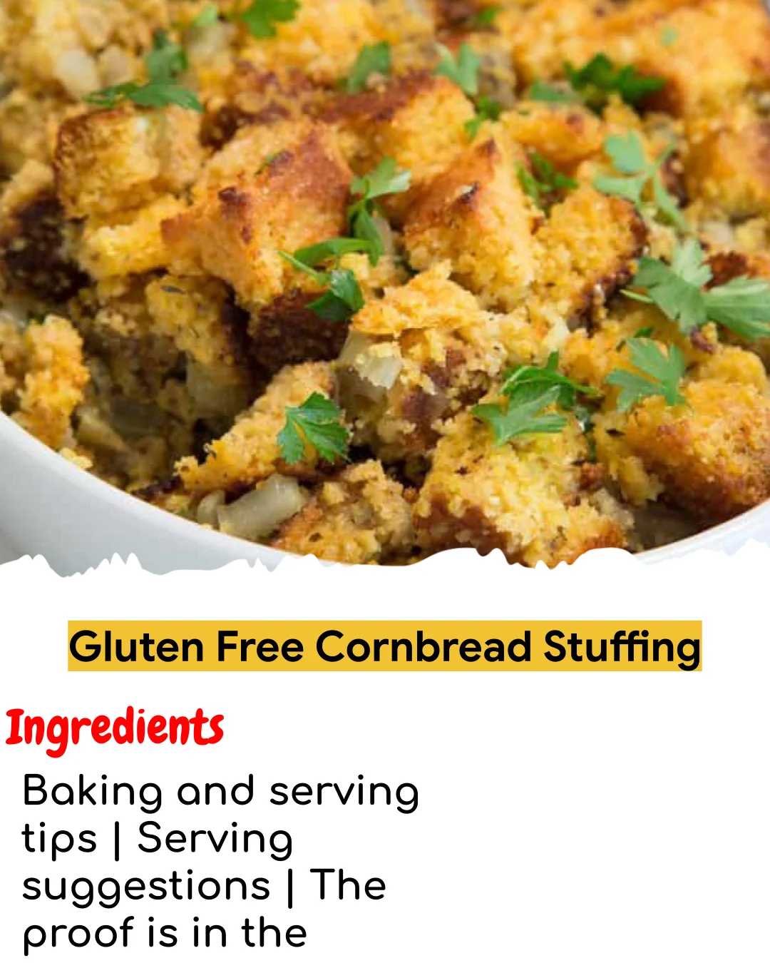 Gluten Free Cornbread Stuffing (Chef-Developed)