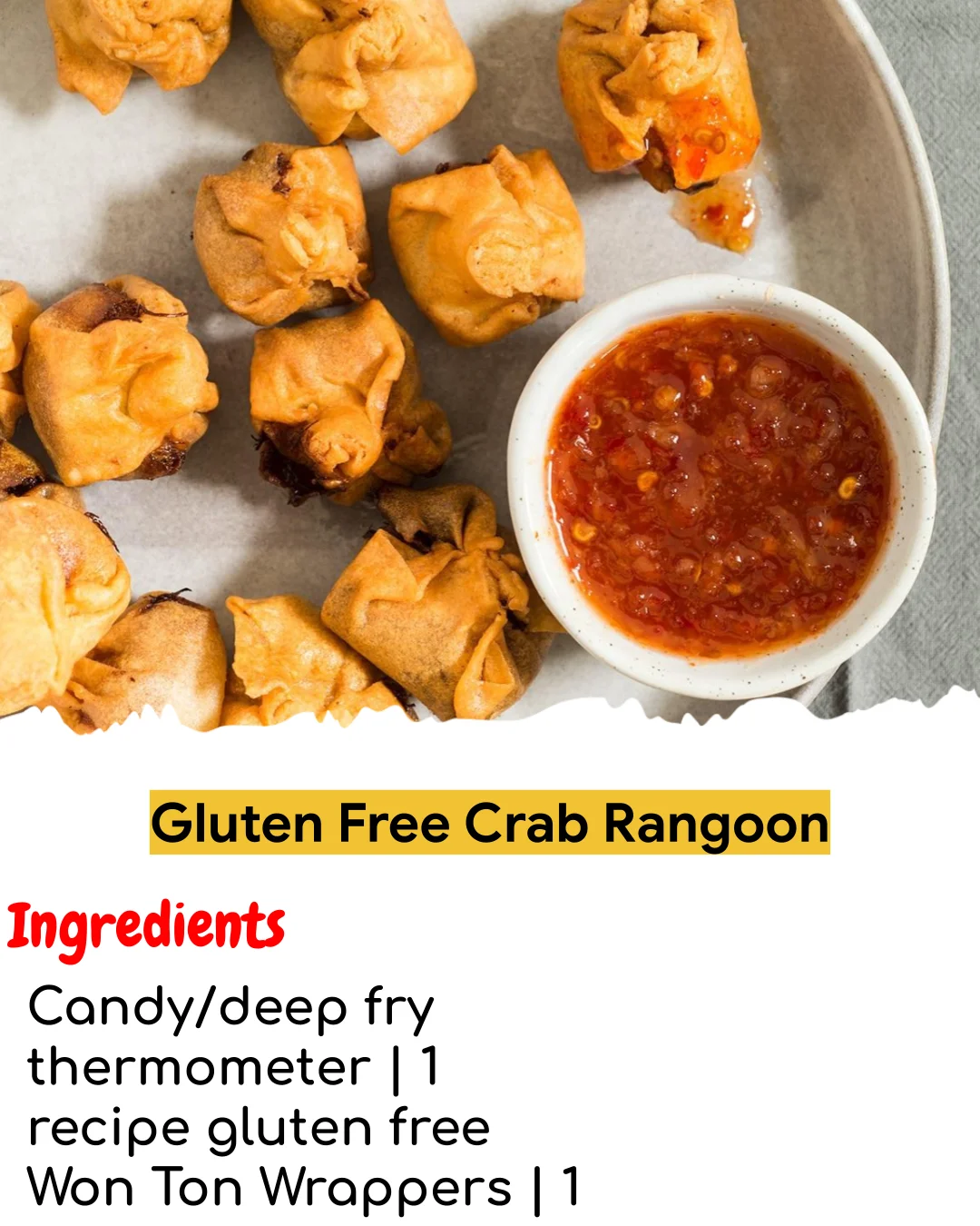 Gluten Free Crab Rangoon (Easy 60-Minute)