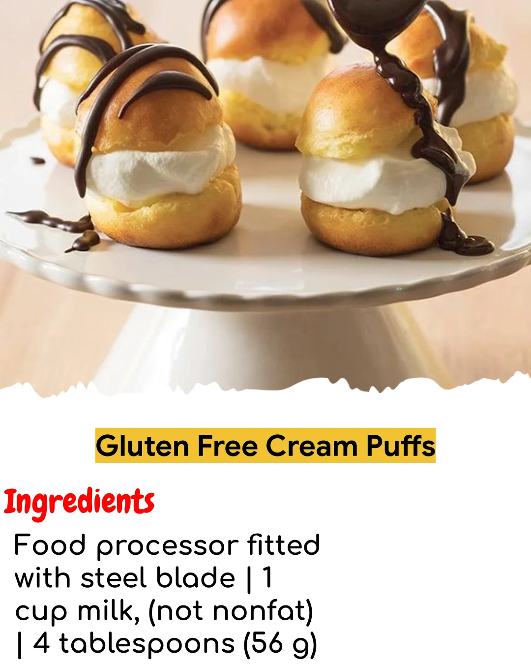 Gluten Free Cream Puffs (Meal Prep Friendly)