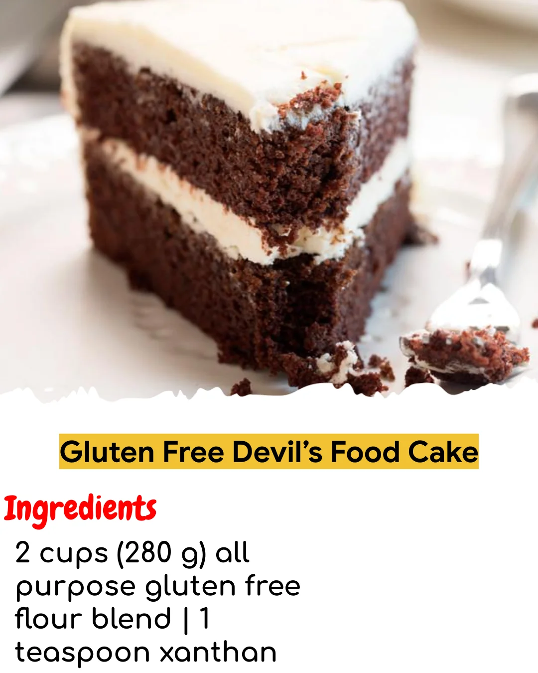 Gluten Free Devil’s Food Cake (Easy 60-Minute)