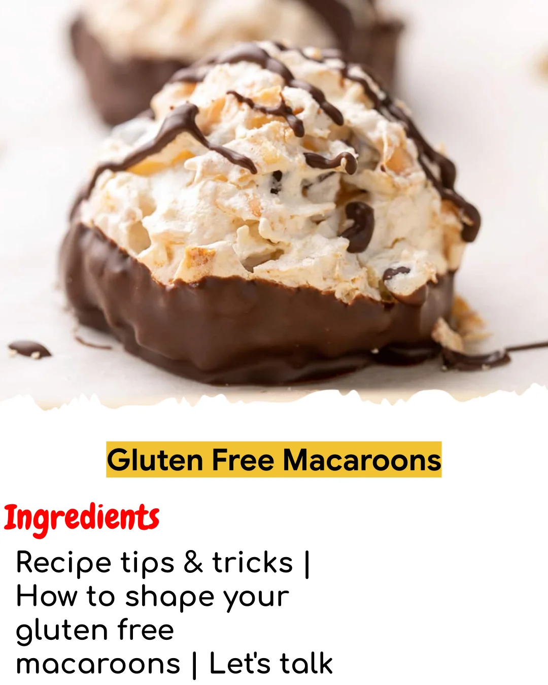 Gluten Free Macaroons (Meal Prep Friendly)