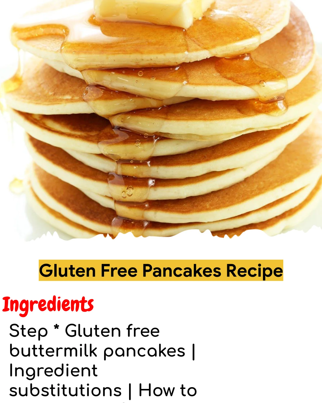 Gluten Free Pancakes Recipe (Tested 10+ Times)