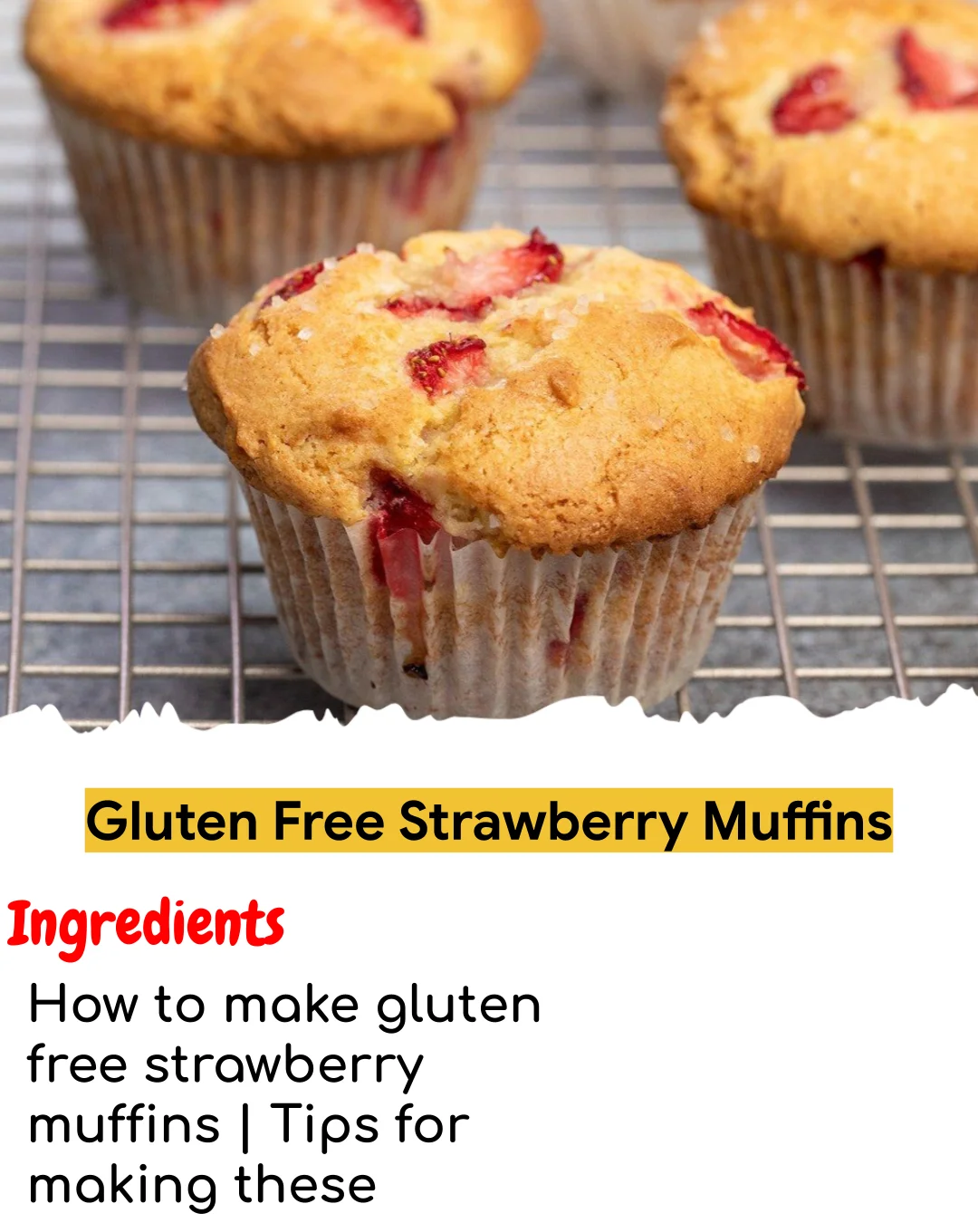 Gluten Free Strawberry Muffins (Tested 10+ Times)