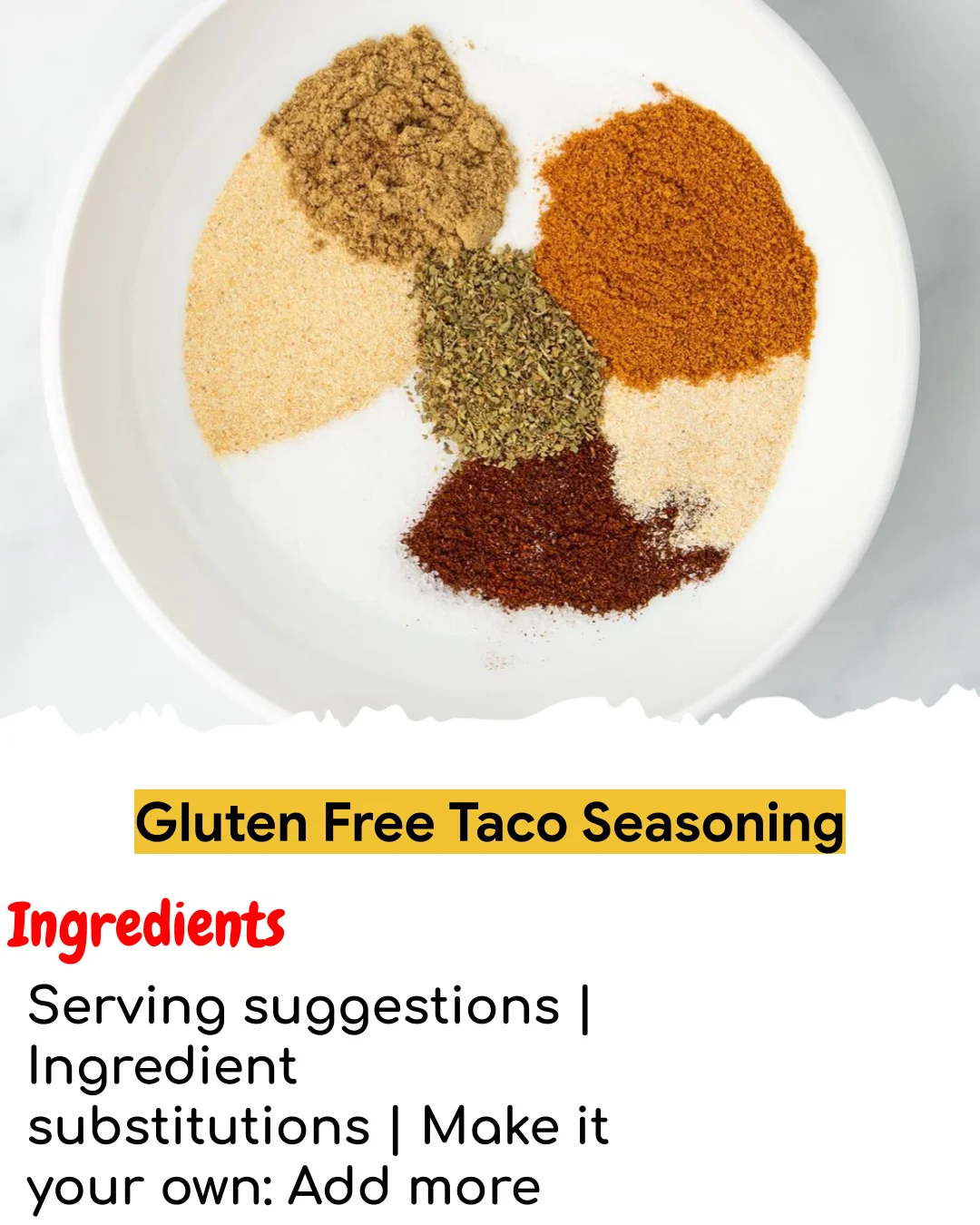 Gluten Free Taco Seasoning (Meal Prep Friendly)