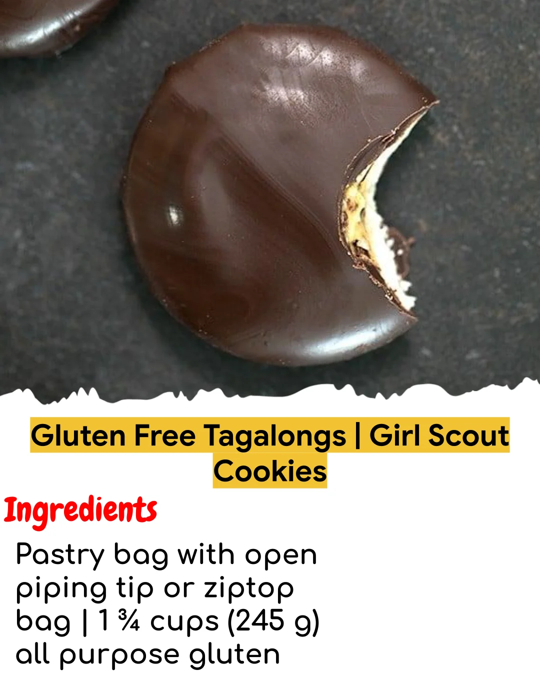 Gluten Free Tagalongs | Girl Scout Cookies (Easy 60-Minute)