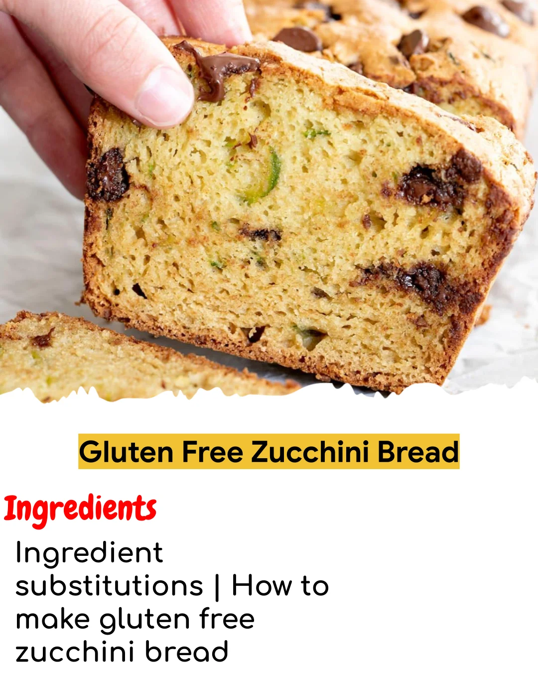 Gluten Free Zucchini Bread (Meal Prep Friendly)