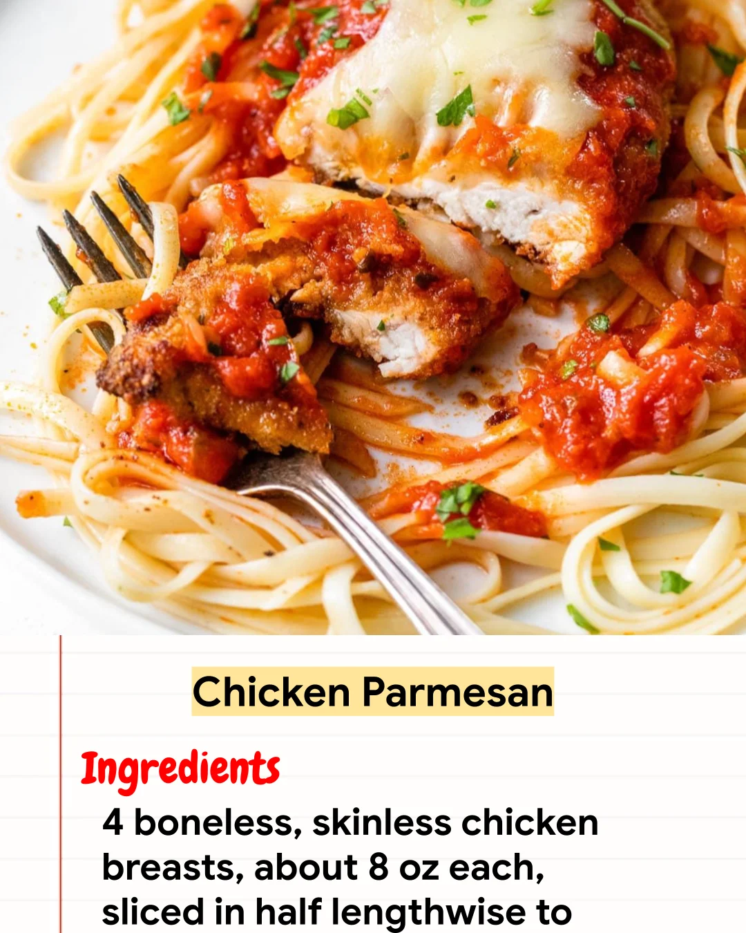 High protein Recipe Chicken Parmesan