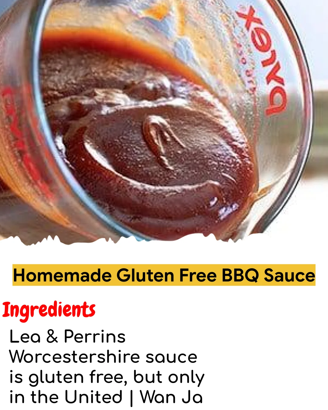Homemade Gluten Free BBQ Sauce (Meal Prep Friendly)