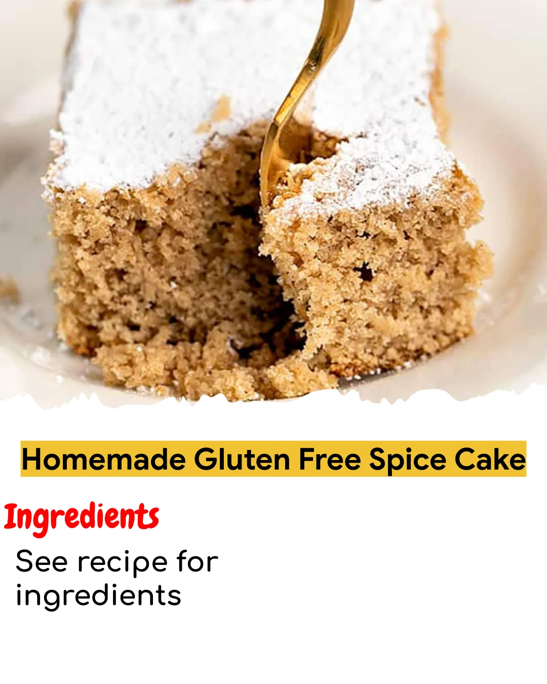 Homemade Gluten Free Spice Cake (Meal Prep Friendly)