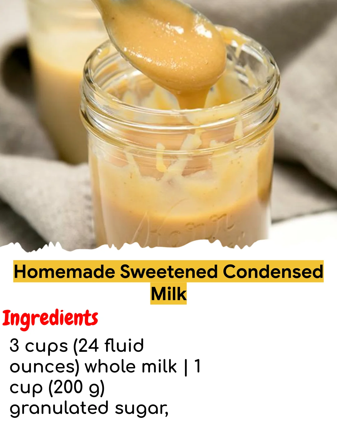 Homemade Sweetened Condensed Milk (Tested 10+ Times)
