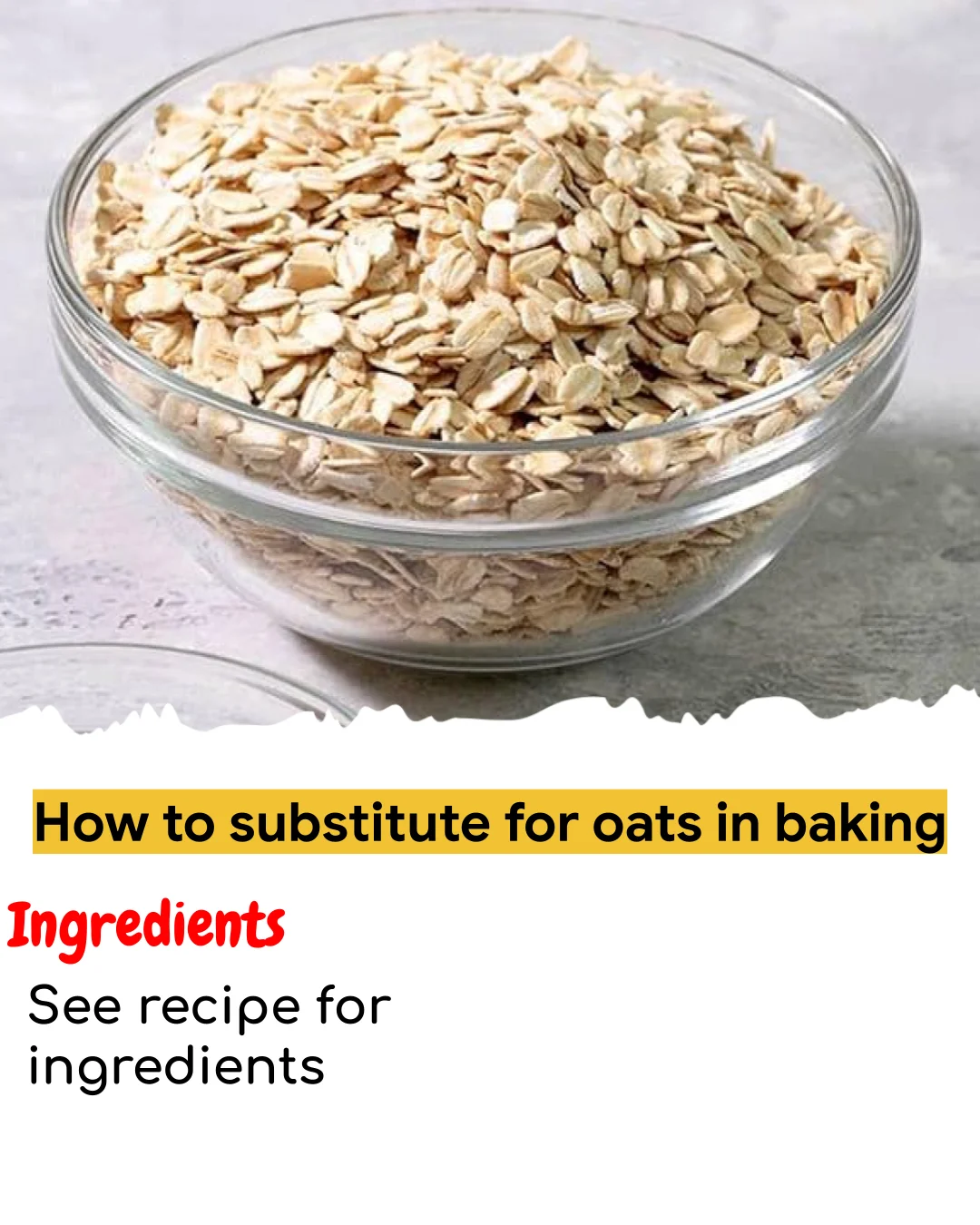 How to substitute for oats in baking (Meal Prep Friendly)