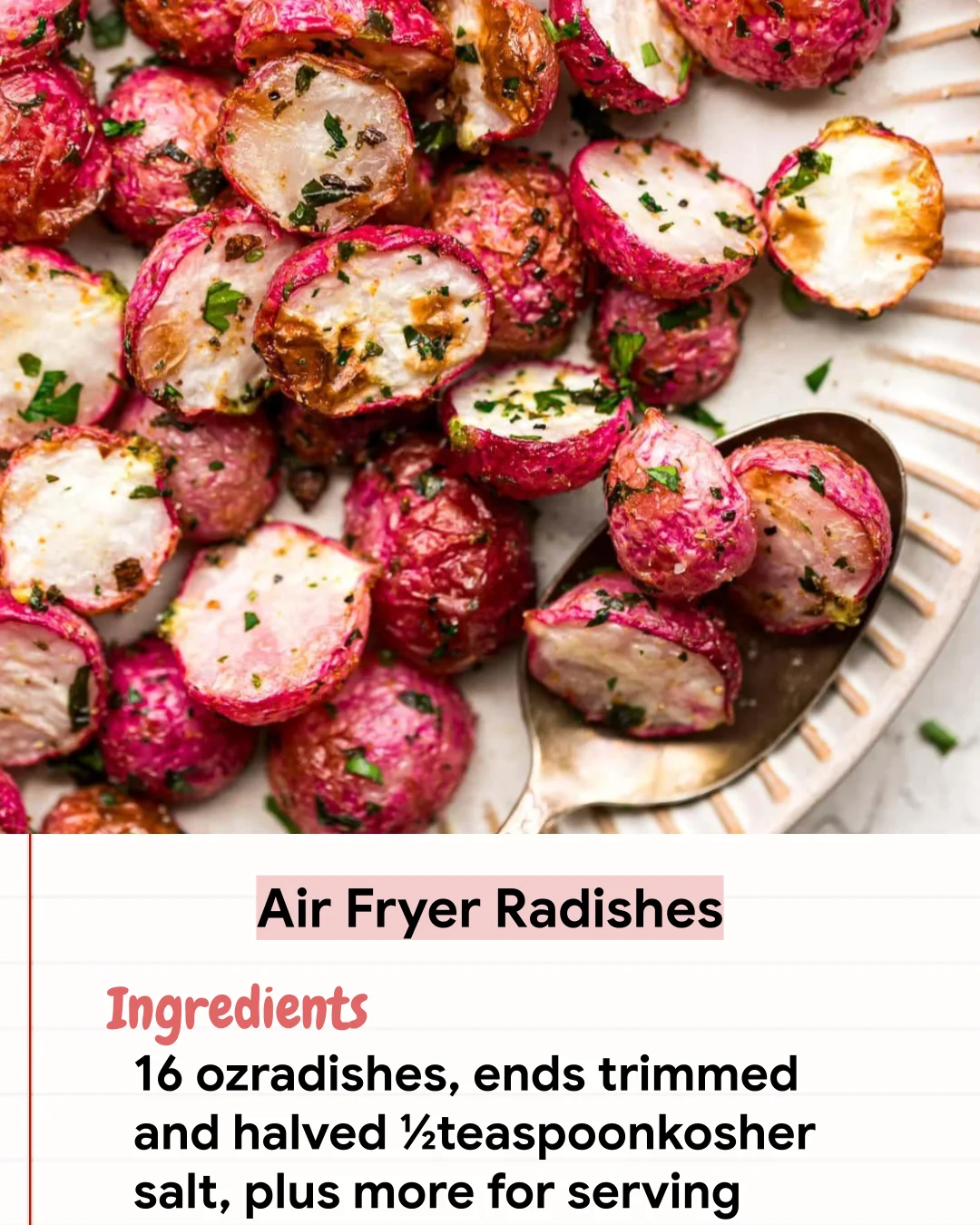 Low Carb Recipe Air Fryer Radishes