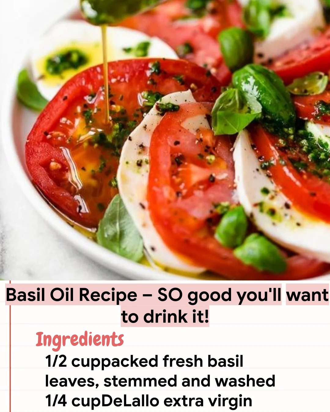 Low Carb Recipe Basil Oil Recipe – SO good you’ll want to drink it!